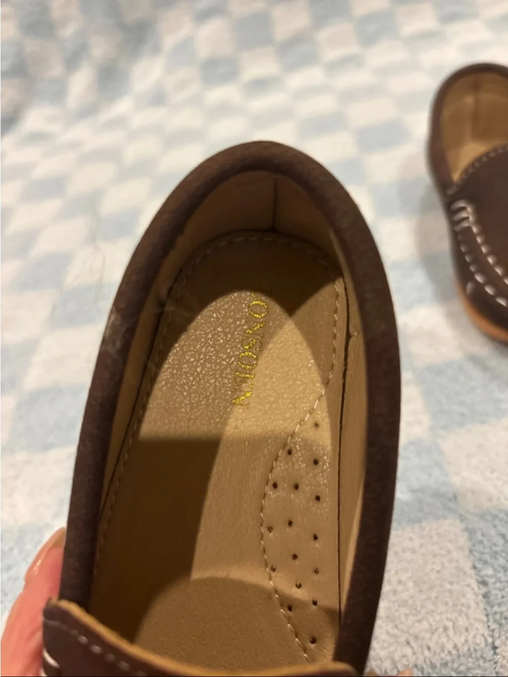 Janie and Jack Brown Suede-Style Kids Loafers